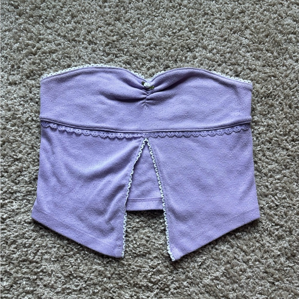 Purple tube top